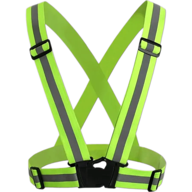 Reflective Safety Harness Vest - Green Color image