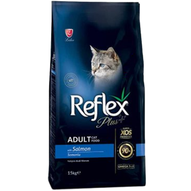 Reflex Plus Super Premium Adult Dry Cat Food Salmon 1.5kg image