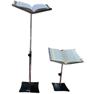 Rehal 36 Inch Quran Holder Book Stand Steel Rehal Stainless Steel Adjustable Stand Foldable Rehal Metal Rehal image