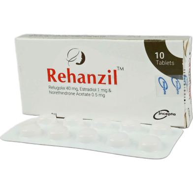 Rehanzil 40 mg 1 mg 0.5 mg Tablet 10's Pack image