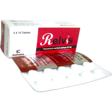 Relvis 50 mg Tablet 10's strip image