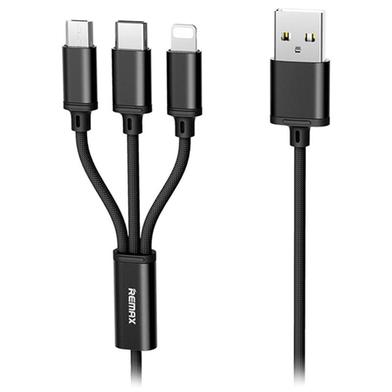Remax RC-131th Gition Series 3 in 1 Data Cable for iPhone Micro Type C image