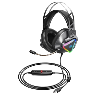 Remax RM-810 Wargod Series USB RGB Lighting Gaming Headphone image