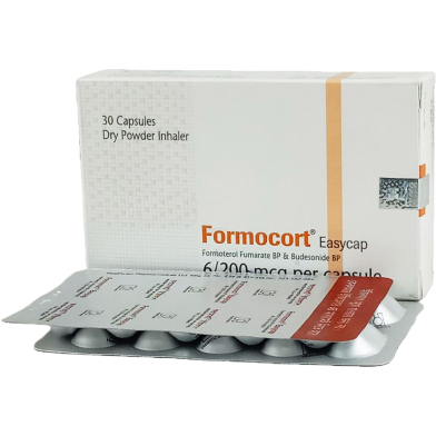 Renafor-B 200 mcg, 6 mcg Dry Powder Inhalation Capsule (DPI) 10's Strip image