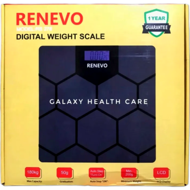 Renevo Digital Weight Scale LCD Display -(Multicolor) image