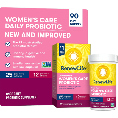 Renew Life Women's Care Probiotic 25 Billion 90 Capsules - 631257120359 image