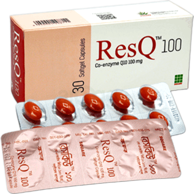Res Q 100 mg Capsule 10's Strip image