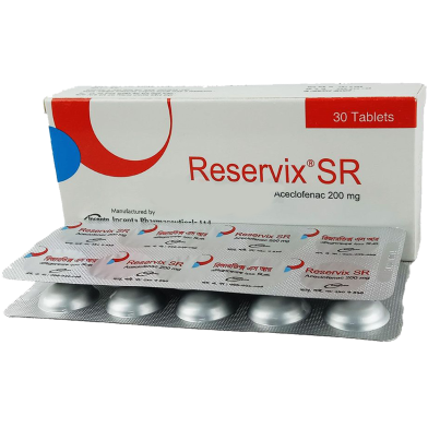 Reservix SR 200 mg 10's Strip Tablet image