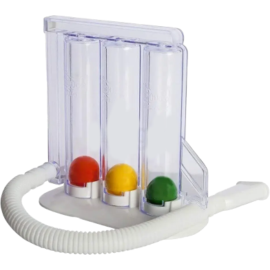 Respirometer Breathing Exerciser3 Balls Breathing Trainer Vital Capacity Exerciser Spirometer Breathing Respiratory Exerciser Lung Function Training Instrument image