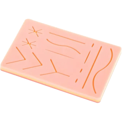 Reusable Surgical Medical Practice Traumatic Simulation Wounds Training Teaching Model Suture Kit Pad Silicone Fake Skin Suture image