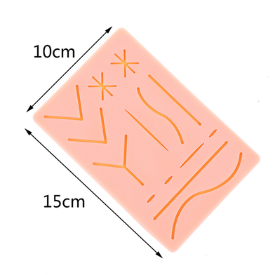 Reusable Surgical Medical Practice Traumatic Simulation Wounds Training Teaching Model Suture Kit Pad Silicone Fake Skin Suture Slide 5