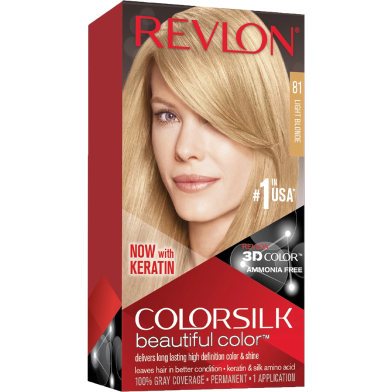 Revlon Colorsilk Beautiful 3D Hair Color 81 Light Blonde -309976623818 image