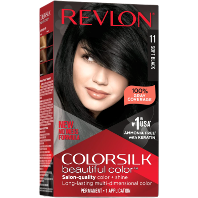 Revlon Colorsilk Beautiful Hair Color Eleven Soft Black image
