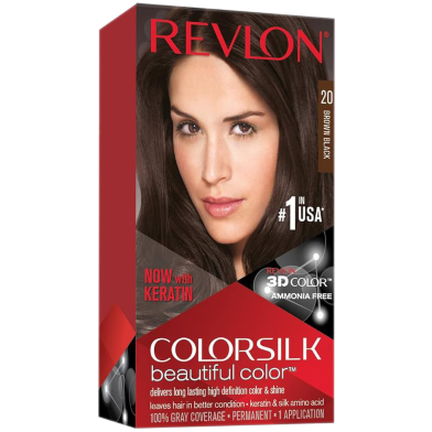Revlon Colorsilk Brown Black Hair Color 20 image
