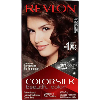 Revlon Colorsilk Hair Color- 4GC Medium Golden Chestnut Brown image