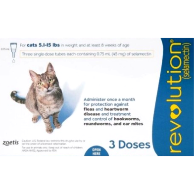 Revolution For Cats 2-7 kg - Selamectin - Cat Flea Medicine image