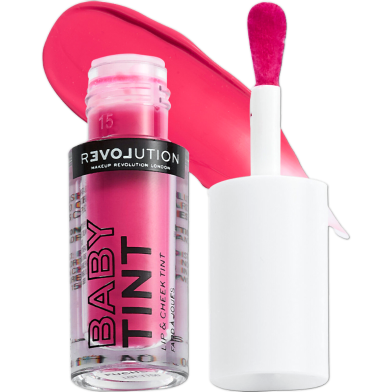 Revolution Relove Lip And Cheek Tint Baby Tint - Fuchsia image