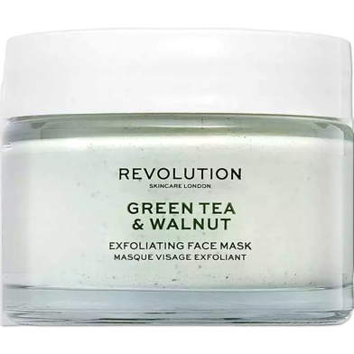 Revolution Skincare Green Tea And Walnut Exfoliating Face Mask 50ml image