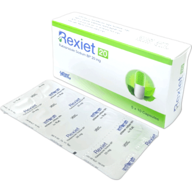 Rexiet 20 Mg Capsule 10'S Strip image