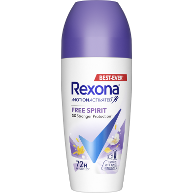 Rexona Free Spirit Deodorants Dry Roll On For Women 45 ml image