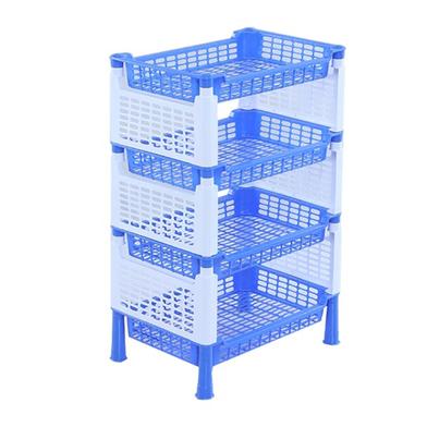 Rfl Beauty Rack 4 Step -SM Blue and White image