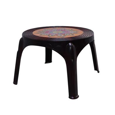 Rfl Caino Round Center Table (Crown) Print - Rose Wood image