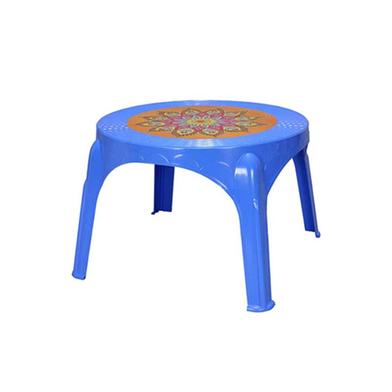 Rfl Caino Round Center Table (Crown) Print - SM Blue image