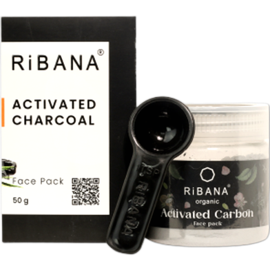 Ribana Activated Charcoal Face Pack - 50 gm image