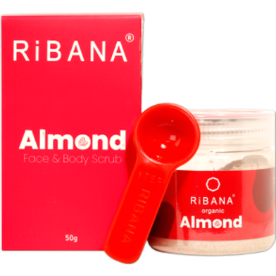 Ribana Almond Face And Body Scrub - 50 gm image