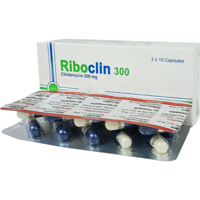 Riboclin 300 mg Capsule 10's Strip image