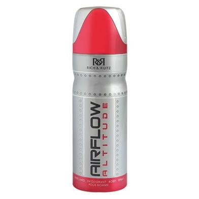 Rich And Ruitz Perfumes Airflow (এয়ারফ্লো) Altitude Perfumed Deodorant Body Spray For Men - 200ML image