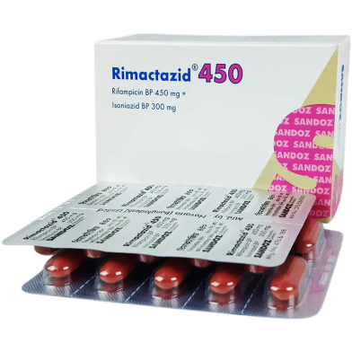 Rimactane 450 mg Tablet 10'S Strip image