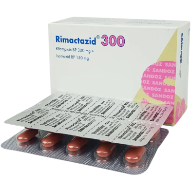 Rimactazid 300 mg, 150 mg Tablet 10's strip image