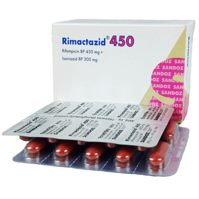 Rimactazid 450 mg, 300 mg Tablet 10's strip image