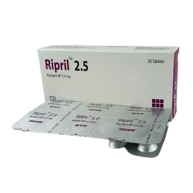 Ripril 2.5 mg Tablet 10's Strip image
