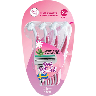Rivaj Aloe and Vitamin E 2 Blade D. Action Razor 4 Pcs image