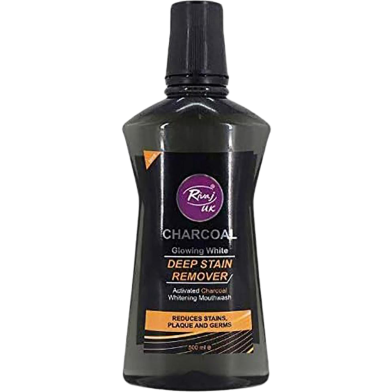 Rivaj Charcoal Glowing White Mouthwash 500 ml image