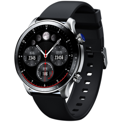Riversong Motive 9 Pro Bluetooth Calling Smart Watch with AMOLED Display Black image