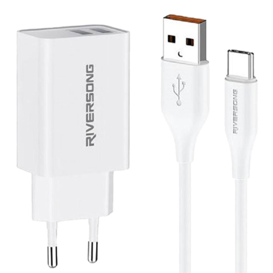 Riversong SafeKub D2 12W Charger And Cable Type c image