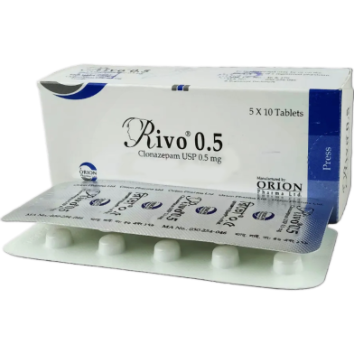 Rivo 0.5 mg Tablet 10's strip image