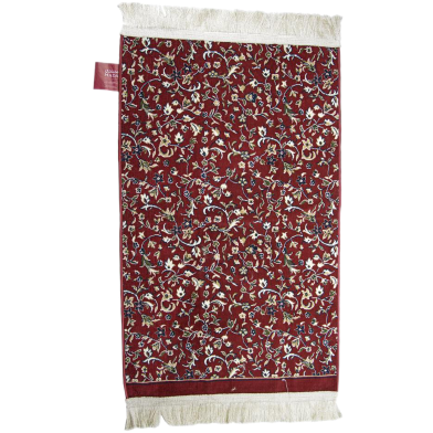 Riyajul Jannah Jaynamaz Maroon 4 mm - Madinah Made Prayer Mat image