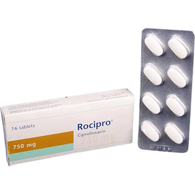 Rocipro 750 mg Tablet 8's Strip image
