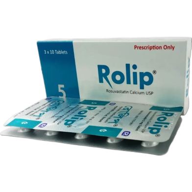 Rolip 5 mg Tablet 10's Strip image