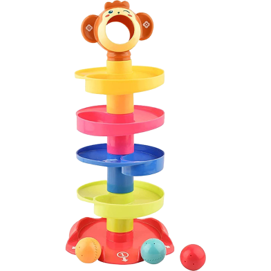 Roll Ball Toy for Kids 5 Layer Ball Drop and Roll Swirling Tower for Baby and Toddler Development Educational Toys image