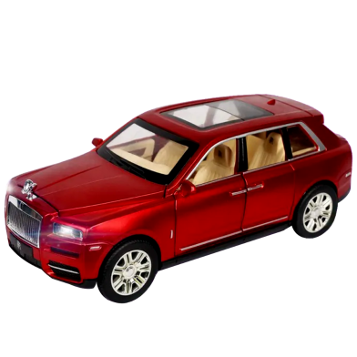 Rolls-Royce Big Metal Toy Car Fully Metal Car Pull Back System Car For Kids (metal_car_rr_r) Red image