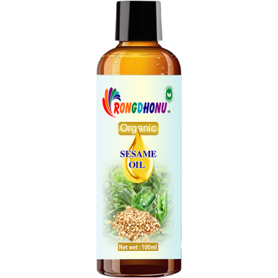 Rongdhonu Organic Sesame Oil (Tiler Tel) - 100 gm image