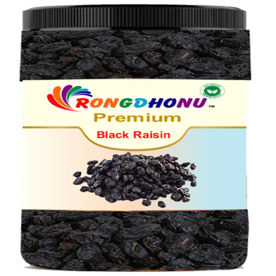 Rongdhonu Premium Black Raisin, Kalo Kismis -100gm image