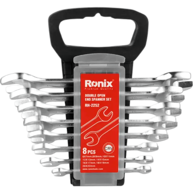 Ronix Plastic Bracket,Double Open Spanner Set 8 Pcs image