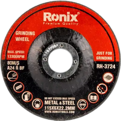 Ronix RH-3724 Grinding Wheel 115X6.0X22.23mm-Metal image