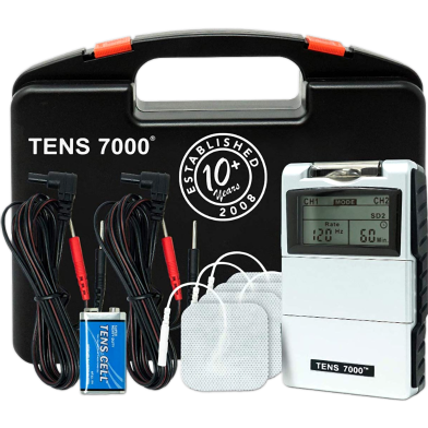 Roovjoy Digital TENS Machine R C101L-Portable Pain Relief Massager for Muscle Relaxation and Therapy image